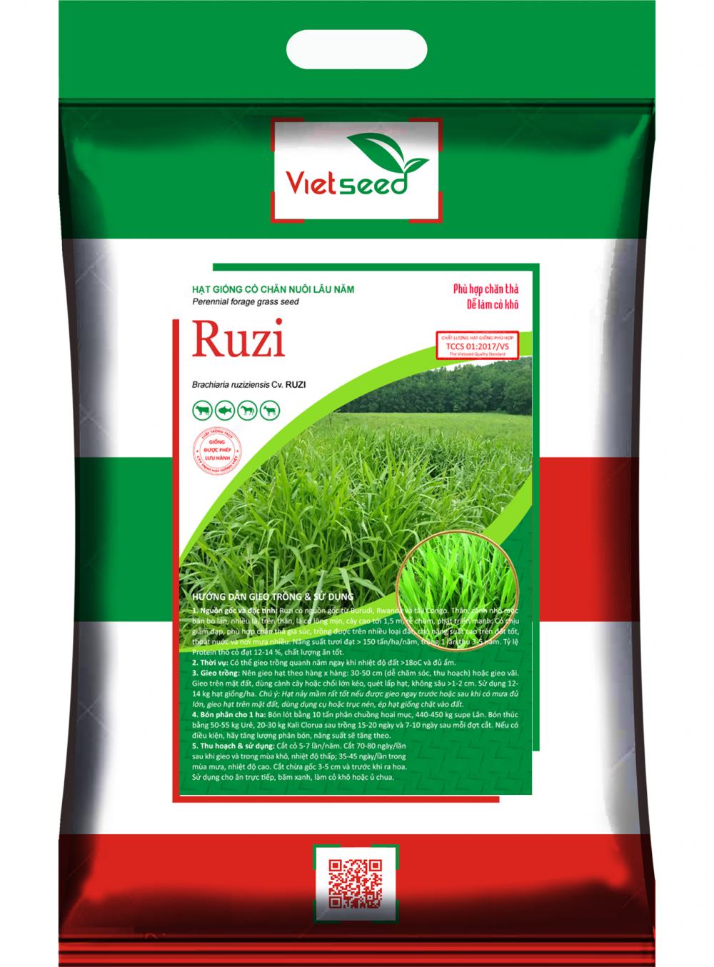 RUZI Hạt giống cỏ chăn nuôi lâu năm