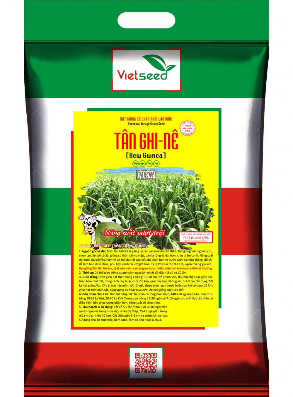 TÂN GHI NÊ-VS - Hạt giống cỏ chăn nuôi lâu năm